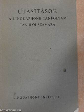 Utasítások a Linguaphone tanfolyam tanulói számára