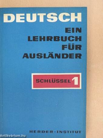 Deutsch - Ein Lehrbuch für Ausländer - Schlüssel 1.