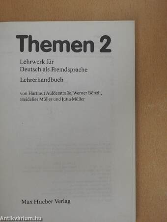 Themen 2 - Lehrerhandbuch