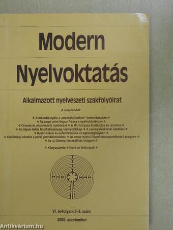 Modern nyelvoktatás 2000/2-3.