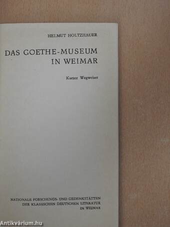 Das Goethe-Museum in Weimar