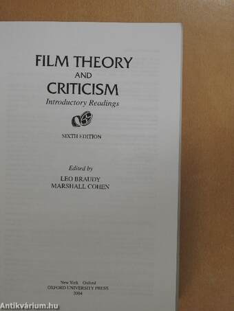 Film Theory and Criticism