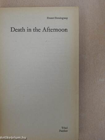 Death in the Afternoon