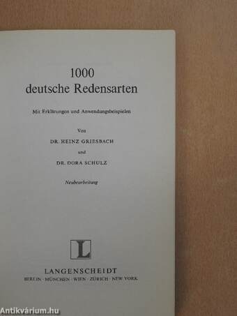 1000 deutsche Redensarten