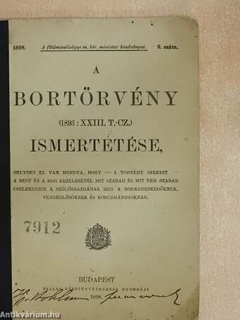 A bortörvény