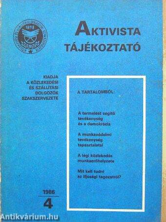 Aktivista tájékoztató 1986/4.