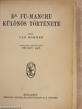 Dr. Fu-Manchu különös története