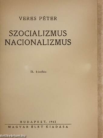 Szocializmus, nacionalizmus