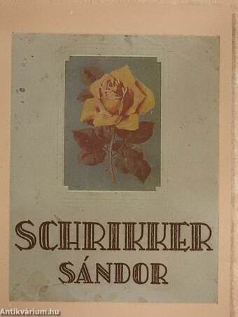 Schrikker Sándor faiskolájának árjegyzéke