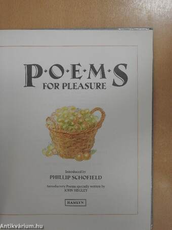 Poems for pleasure