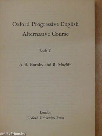 Oxford Progressive English Alternative Course - Book C