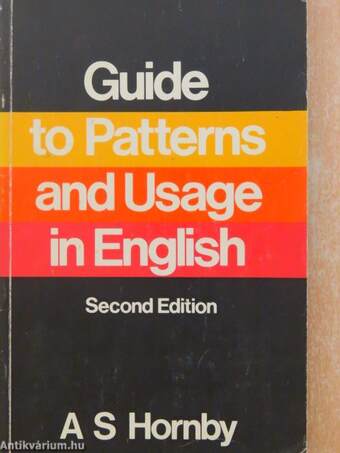 Guide to Patterns and Usage in English