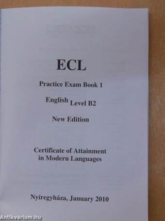 ECL - Practice Exam Book 1 - CD-vel