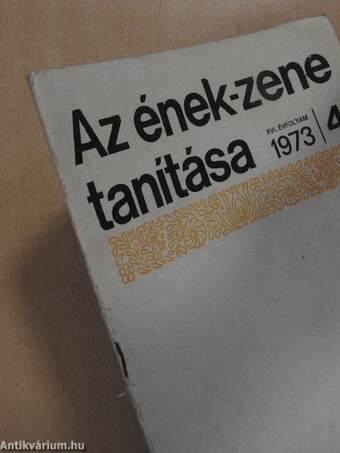 Az ének-zene tanítása 1973/4.