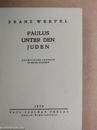 Paulus unter den Juden