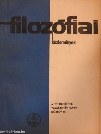 Filozófiai közlemények 1967/2.