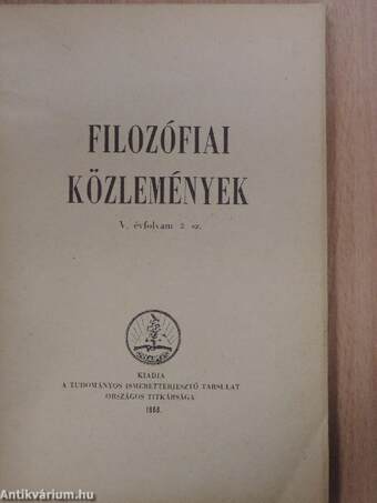 Filozófiai közlemények 1968/2.