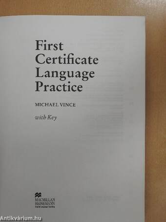 First Certificate Language Practice