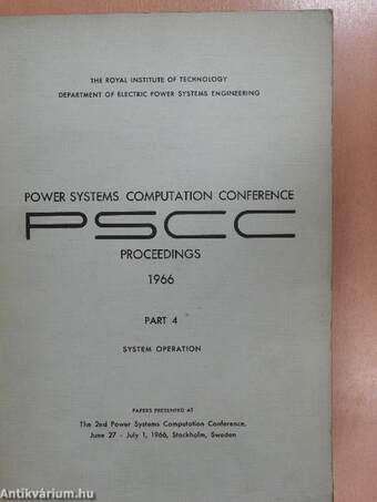 PSCC - Power Systems Computation Conference Proceedings 1966 Part 4.