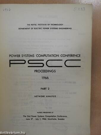 PSCC - Power Systems Computation Conference Proceedings 1966 Part 2.