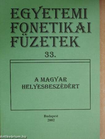 A magyar helyesbeszédért