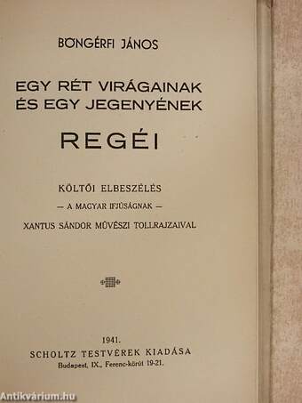 Egy rét virágainak és egy jegenyének regéi