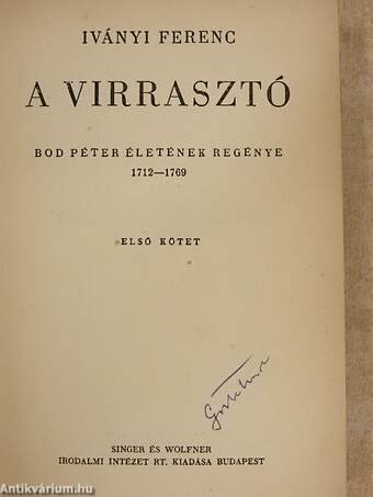 A virrasztó I-II.