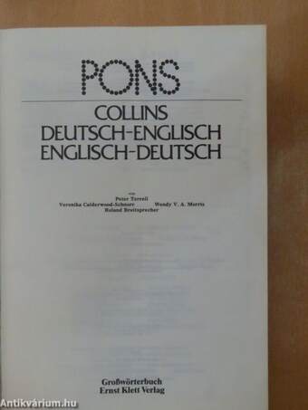 Collins German-English/English-German Dictionary/Collins Deutsch-Englisch/Englisch-Deutsch