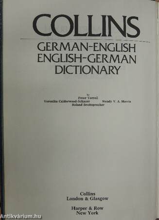 Collins German-English/English-German Dictionary/Collins Deutsch-Englisch/Englisch-Deutsch