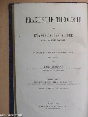 Urkundenbuch zum Österreichisch-Evangelischen Kirchenrecht