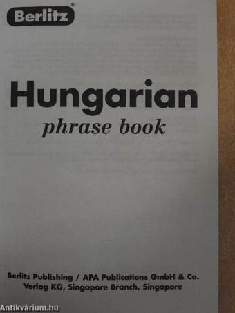 Hungarian phrase book