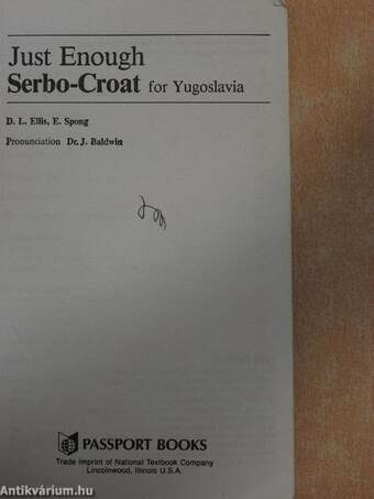 Just Enough Serbo-Croat