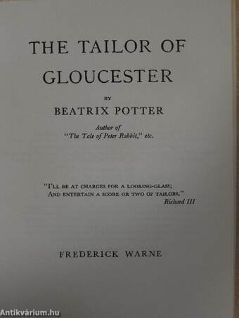 The Tailor of Gloucester