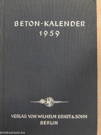 Beton-Kalender 1959. II.