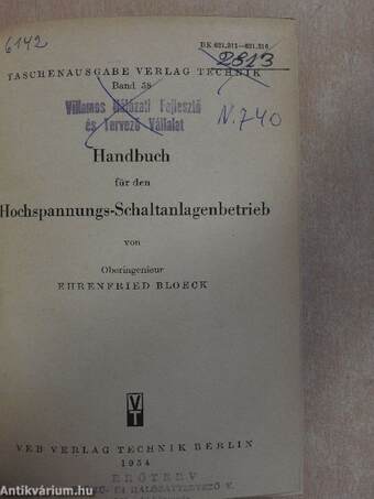 Handbuch für den Hochspannungs-Schaltanlagenbetrieb