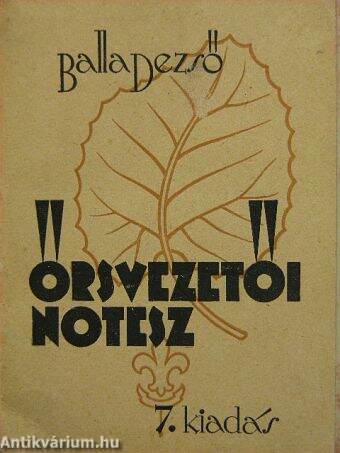 Őrsvezetői notesz