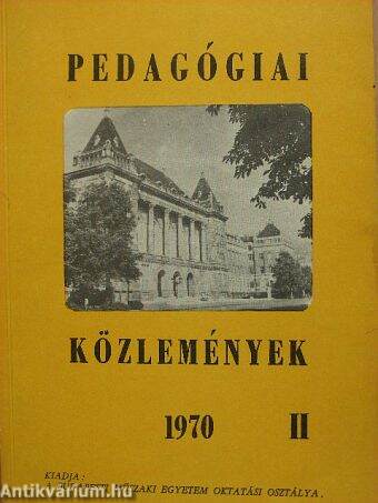 Pedagógiai Közlemények 1970/2.