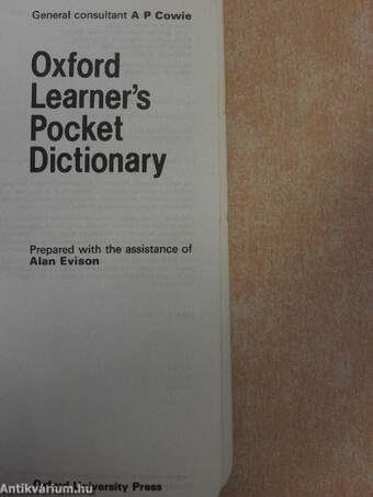 Oxford learner's pocket dictionary