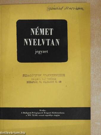 Német nyelvtan