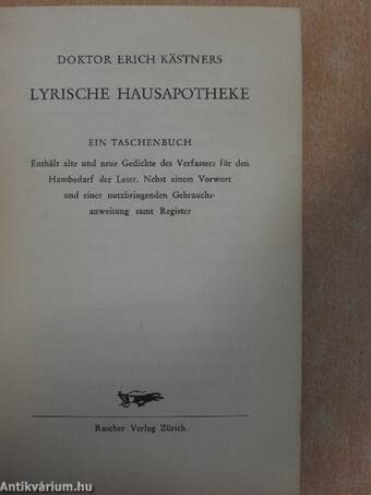 Lyrische Hausapotheke