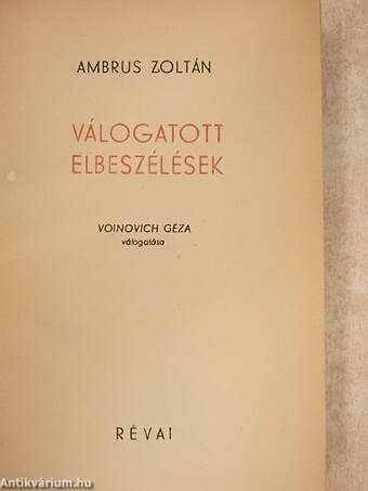 Válogatott elbeszélések