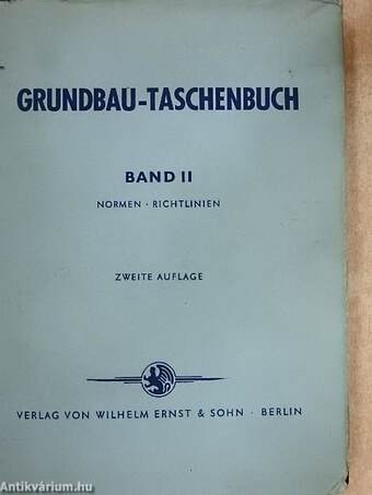 Grundbau-Taschenbuch II.