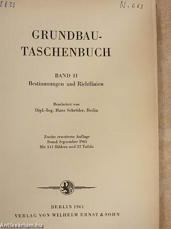 Grundbau-Taschenbuch II.