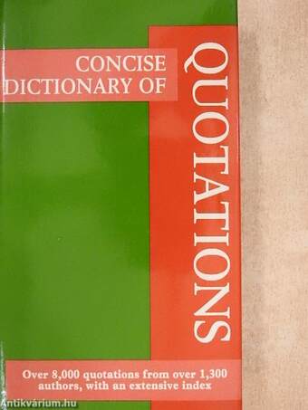 Concise Dictionary of Quotations