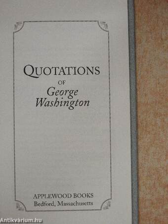 Quotations of George Washington