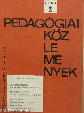 Pedagógiai Közlemények 1964/2.