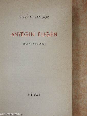 Anyégin Eugén