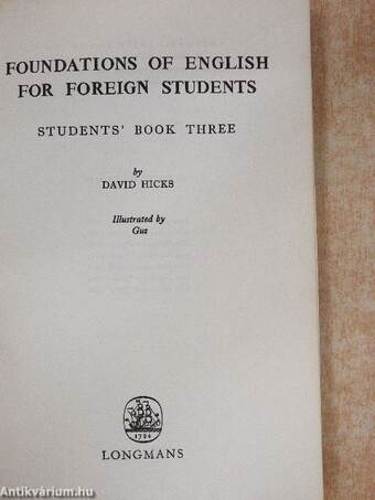 Foundations of English for foreign students - Students' Book 3.