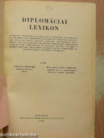 Diplomáciai Lexikon