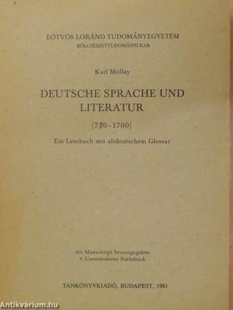 Deutsche sprache und literatur (770-1700)